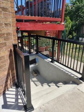 Aluminum Railings for Basement Entrances